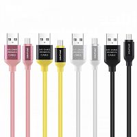 шнур usb - microusb awei cl-81 1м (2 а), силикон  фото