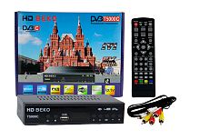 Цифровая приставка HD BEKO КрПл эфирный DVB-T2/C тв ресивер TV-тюнер бесплатного тв, медиаплеер от магазина Электроника GA