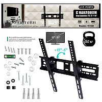 кронштейн для телевизора 32-55" live-power ht-002 на стену наклонный для тв/монитора  фото