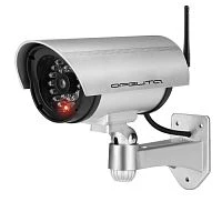 муляж видеокамеры орбита ot-vnp34, серебристый пластик, красный мигающий светодиод, питание: 2*аa  фото