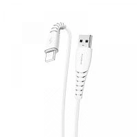 кабель usb - ios lighting maimi x39 белый 1м (6а) силикон  фото