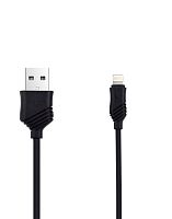 шнур usb - ios lighting hoco x6 черный 1м (2,4а), силикон  фото