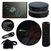 медиа-приставка hk1 max - 4gb/64gb android 9,0 медиаплеер smart tv iptv ott приставка 4k hd h.265  фото