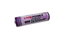 аккумулятор ultrafire g60 18650 ltp-03 (2600mah 1200 ma 3.7v) перезаряжаемая литий-ионная батарейка  фото