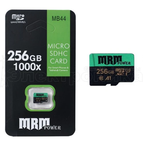 карта памяти mrm mb44 256gb карта microsd (без адаптера) tf-карта class 10  фото